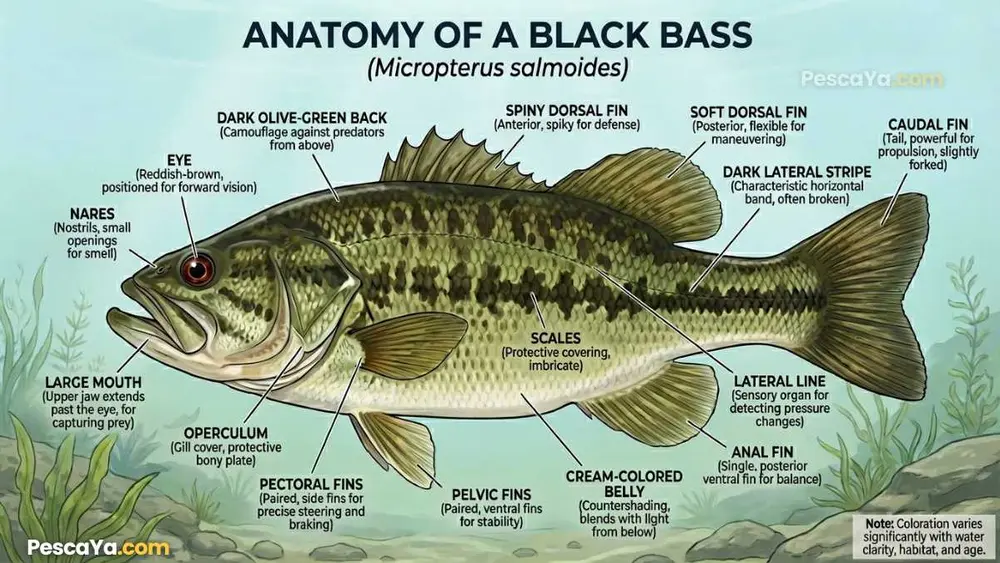 anatomy of a black bass