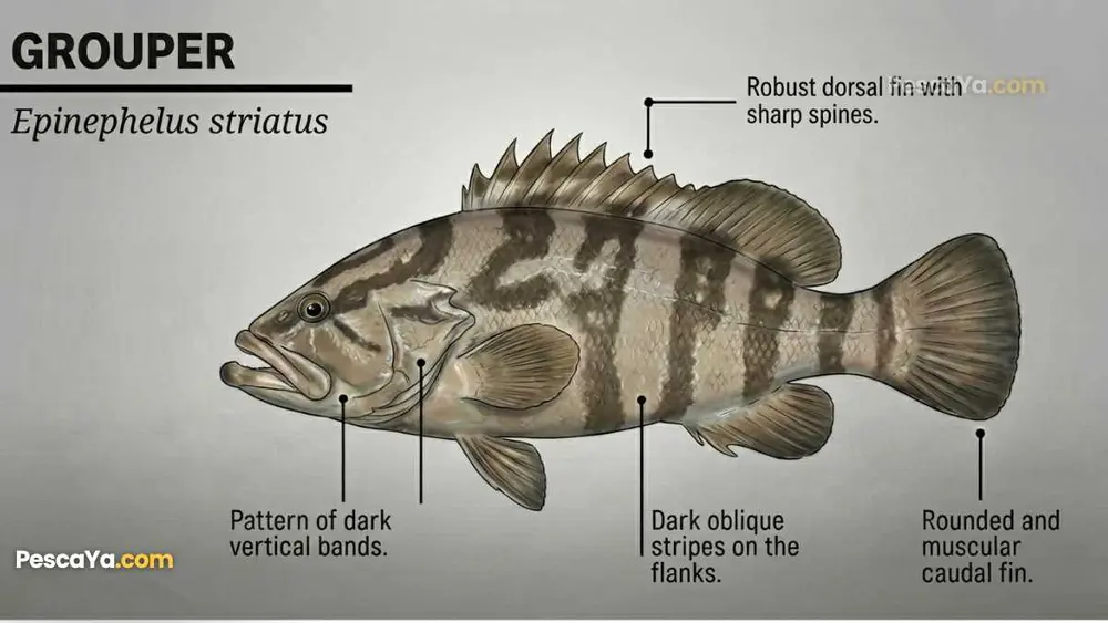 anatomy of a grouper fish