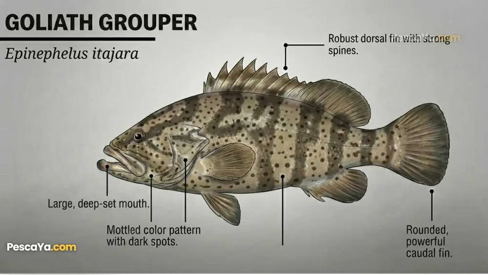 Goliath Grouper anatomy