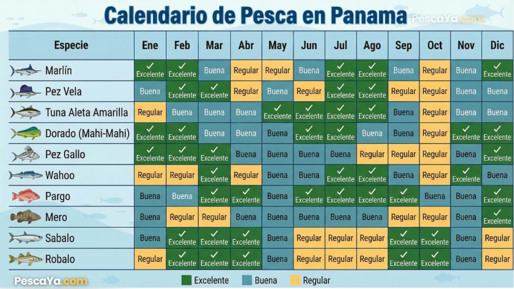 calendario de pesca en panama
