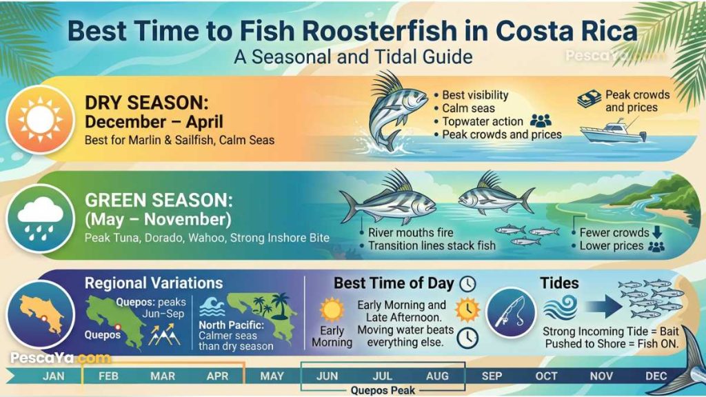 best time to fish roosterfish in costa rica